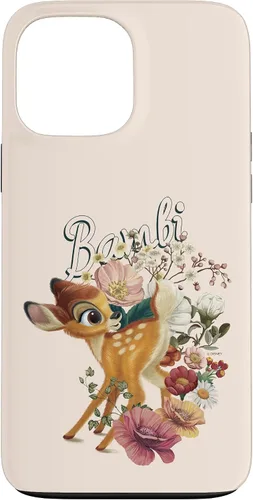 Vista 23 de Funda con logotipo de retrato floral Bambi para iPhone 16 Disney
