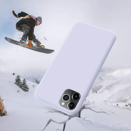 Vista 6 de MXX Funda para iPhone 11 Pro Max, funda de silicona suave resistente a los arañazos, protección completa de la cámara, forro de microfibra