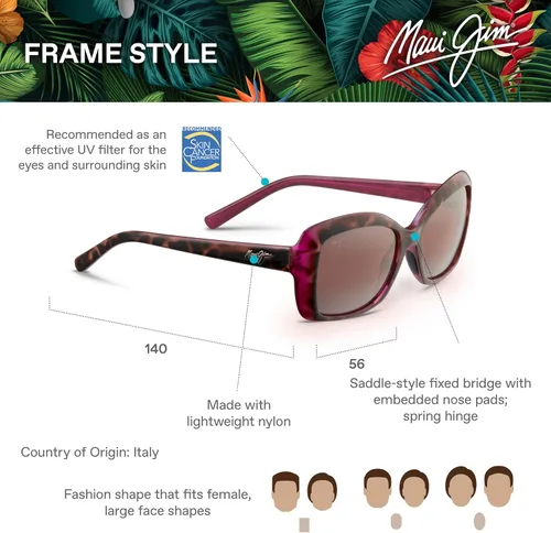Vista 6 de Maui Jim Gafas de sol polarizadas Orchid para mujer