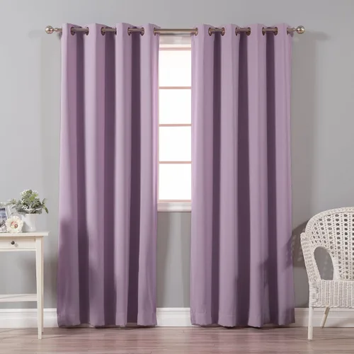 Vista 25 de Best Home Fashion Cortinas opacas aisladas térmicamente - Parte superior del ojal de bronce antiguo - 52" de ancho x 84" Largo - (Juego de 2 Paneles)