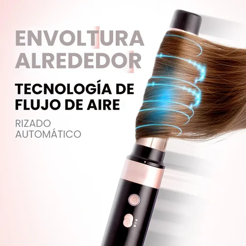 Vista 4 de ELLA BELLA® Estilizador profesional de aire caliente 6 en 1 • Potente juego de secador de pelo y alisador • Estilo sin daños por calor • Secado