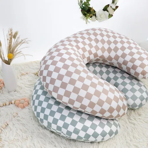 Vista 5 de DILIMI Paquete de 2 fundas de almohada de lactancia, funda elástica extraíble para almohadas de lactancia, funda ultra suave y cómoda para bebés