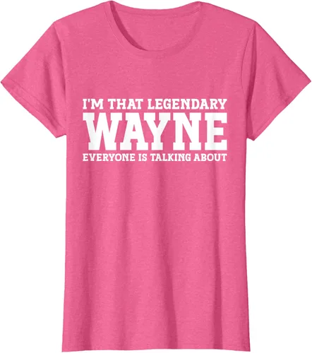 Vista 51 de Wayne Personal Name Funny Wayne Camiseta, Negro