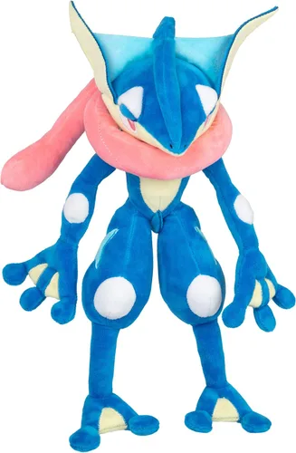 Vista 2 de Pokémon Peluche Greninja grande de 12 pulgadas, con licencia oficial, juguete de peluche suave y de calidad - Añade Greninja a tu colección. Gran