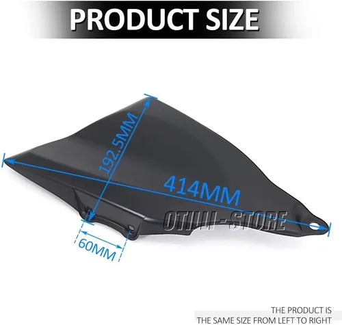 Vista 2 de Nuevo ABS plástico motocicleta Accesorios panel lateral cubiertas decorativas para Yamaha MT09 MT-09 MT 09 mt 09 2021 2022 (negro)