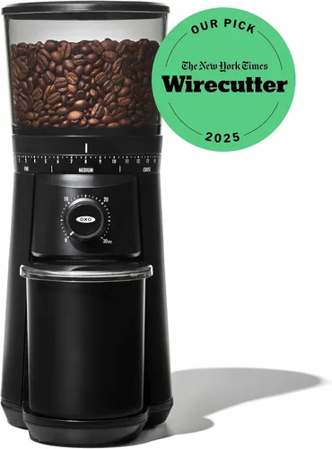 Vista 8 de OXO Brew - Molinillo de muelas cónicas - Negro mate, muelas de acero inoxidable, molienda inteligente automática de un toque