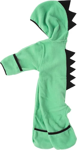 Vista 2 de Enterizo de vellón Bunting para bebé rómper con capucha para niño de una sola pieza ropa de exterior chaqueta