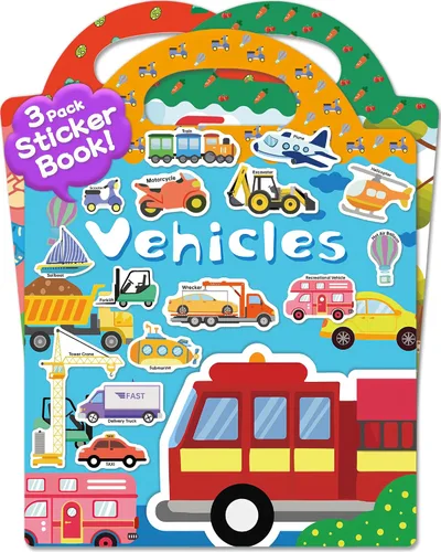 Vista 8 de Benresive - Libros de calcomanías reutilizables para niños de 2-4, libros de calcomanías para niños pequeños 1-3 y 2-4, juguetes de viaje Animal