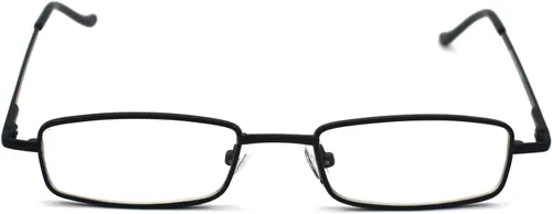 Vista 2 de Paquete de 5 lentes de lectura delgados de metal con estuche de tubo para hombres y mujeres, multicolor