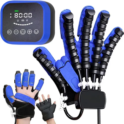 Vista 8 de Both Hand Rehabilitation Robot Gloves, Finger and Hand Function Rehabilitation Trainer, Stroke Recovery Equipment for Dementia Arthritis Hemiplegia
