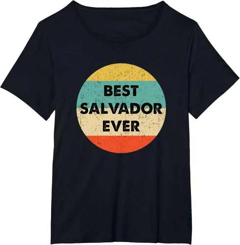 Vista 31 de Camiseta con nombre de Salvador, Negro