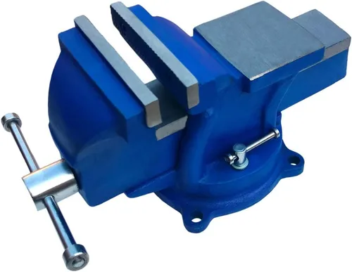 Vista 2 de EXXO Tools - Tornillo de banco de 4 pulgadas, tornillo de banco de 4 pulgadas, giratorio de 360 grados con base de bloqueo, tornillo de banco