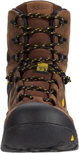 Vista 2 de KEEN Utility Botas de trabajo Dover de cuero impermeable con punta compuesta de 8 pulgadas para hombre
