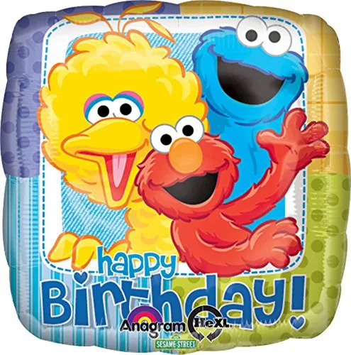 Vista 5 de Anagram Party Supplies - Ramo de globos de 1er cumpleaños de monstruo de galletas Elmo y amigos