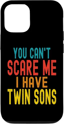 Vista 28 de Vintage You Can't Scare Me I Have Twin Sons Parent Parenting Case for iPhone 16