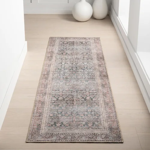 Vista 40 de nuLOOM Aether - Alfombra de área con medallón marrón, 8 x 10 pies Éter Marrón