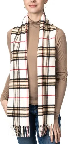 Vista 187 de Bufanda de invierno Achillea suave y cálida, de tartán, a cuadros, de cachemira, unisex