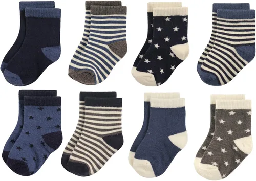 Vista 4 de Hudson Baby - Calcetines de algodón para bebés recién nacidos y Terry para niñas bebés