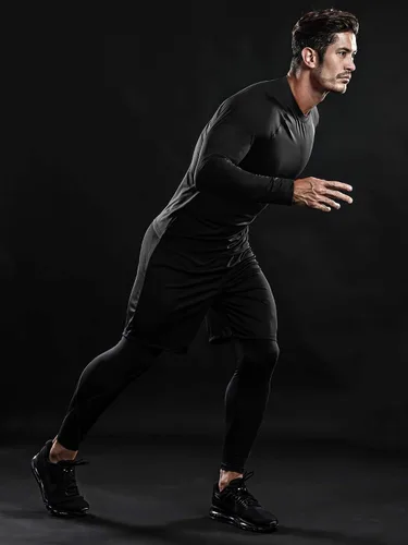Vista 5 de DRSKIN - Camisas de compresión para hombre, manga larga, paquete de 4, 3, 2 o 1 unidades, camisas de entrenamiento deportivo, capa base atlética