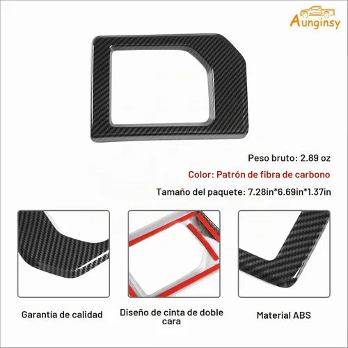 Vista 7 de Aunginsy Cubierta de panel de palanca de cambios de consola central compatible con accesorios Toyota Tundra 2014-2021, palanca de cambios de control