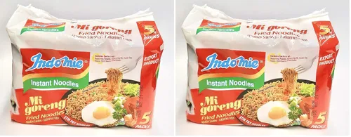 Vista 5 de Fideos fritos Indomie Mi Goreng instantáneos con certificado Halal, sabor picante y especiado/Pedas 2.82 onzas (pack de 30)