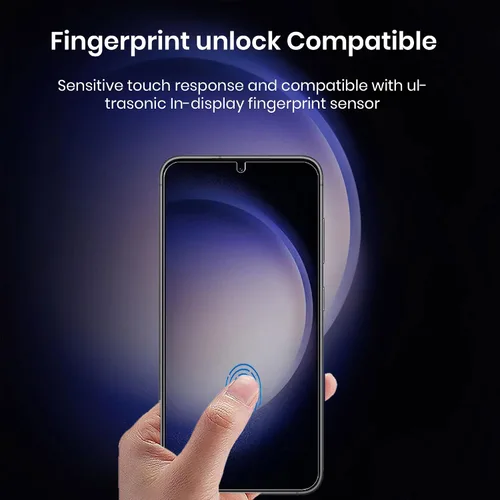 Vista 3 de Protector de pantalla de privacidad para Galaxy S23 Plus (paquete de 2) y protector de lente de cámara de vidrio templado [1 unidad], compatible