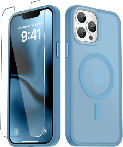 Vista 1440 de Funda para Google Pixel 10 Pro XL, cubierta magnética mate, color negro Fit for MagSafe, Screen Protector included, Shockproof Military Grade
