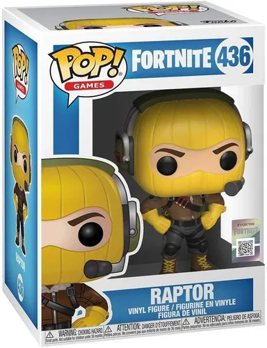 Vista 3 de Funko Pop! Juegos: Fortnite - Raptor, Multicolor, Estándar