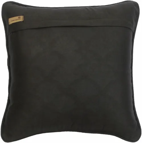 Vista 4 de The HomeCentric Funda de almohada con cremallera, funda de cojín azul de 12 x 12 pulgadas, funda de cojín de algodón bordado para sofá, diseño