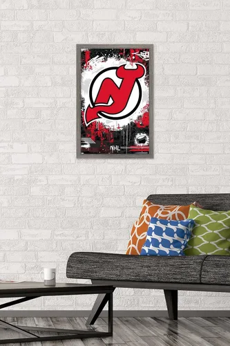 Vista 2 de Trends International NHL New Jersey Devils - Póster de pared con logotipo Maximalist 23