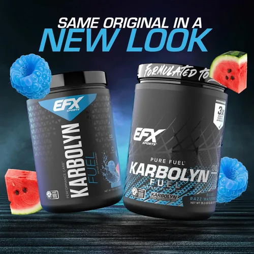 Vista 2 de EFX Sports Karbolyn Fuel Polvo de carbohidratos de absorción rápida Carga de carbohidratos, energía sostenida, recuperación rápida Sin