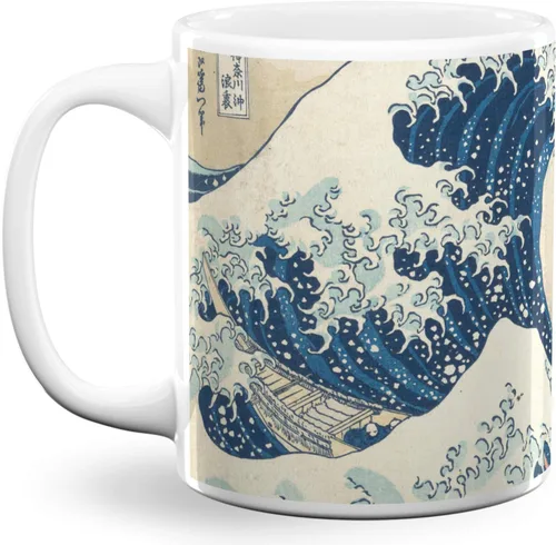 Vista 7 de Great Wave Off Kanagawa - Taza de café (11 onzas), color negro