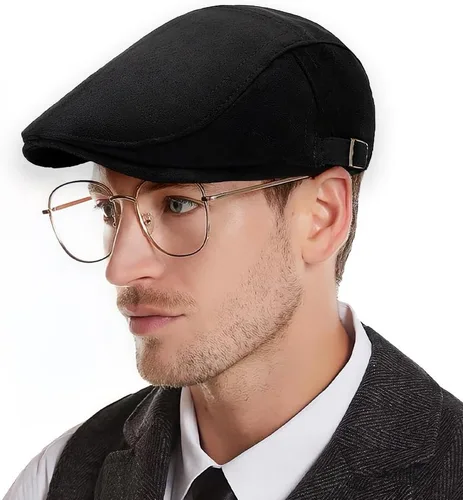 Vista 2 de Gorra de periódico para hombre, gorra plana Ivy Gatsby, gorra ajustable para mujer
