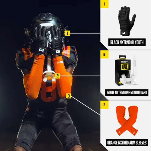 Vista 5 de Nxtrnd G1 - Guantes de fútbol juvenil, guantes receptores adhesivos para niños