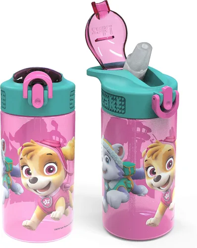 Vista 29 de Zak Designs Teenage Mutant Ninja Turtles - Botella de agua para niños para la escuela o viajes, paquete de 2 botellas de agua de plástico duradero