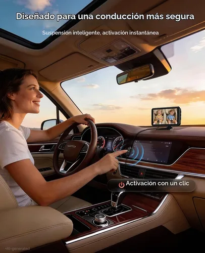 Vista 6 de Babyvue BV6PRO - Monitor de bebé inalámbrico con cámara dual para coche