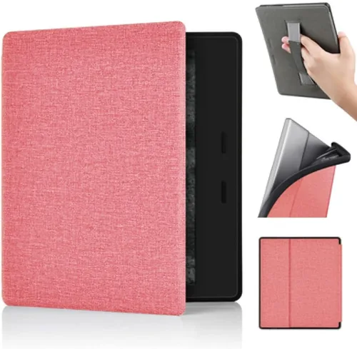 Vista 13 de Funda para Kindle Oasis de 7 pulgadas, 10ª generación, versión 2019 [modelo No: S8IN40] con correa de mano y apagado y encendido automático, fundas