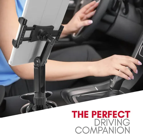 Vista 11 de Macally Soporte para tablet – Soporte resistente para iPad para automóvil, camión y vehículo – Se adapta a dispositivos de 3.5 a 8 pulgadas de ancho