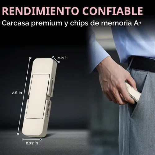 Vista 2 de Unidad USB de 128 GB, SSD portátil rápida 550 MB/s 2 en 1, tipo C+A USB3.2 Gen2 unidad de estado sólido externa, disco duro externo SSD para iPhone