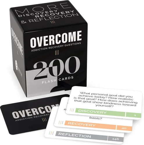 Vista 2 de Superar completo - Preguntas de recuperación de adicciones Juego de terapia grupal 200 Cartas - Conversaciones de asesoramiento Rompehielos
