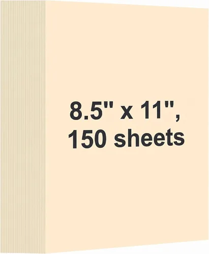 Vista 8 de Fainne 150 hojas de papel de cartulina pastel, cartulina de peso medio con cubierta de 67 libras, papel de 8.5 x 11 pulgadas para manualidades