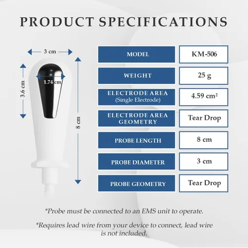 Vista 7 de K-fit Kegel KM-506 - Sonda de electrodo de tóner (2 unidades)
