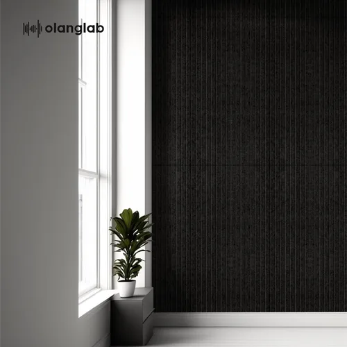 Vista 6 de Olanglab Paquete de 10 paneles acústicos de pared, 48 x 24 pulgadas por cada panel acústico, absorbentes de sonido, paneles de sonido decorativos