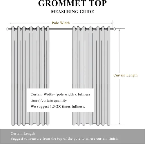 Vista 6 de Fcosie Cortinas opacas de lino para dormitorio, 2 paneles, cortinas de cortina con aislamiento térmico con ojales, cortinas de ventana con reducción