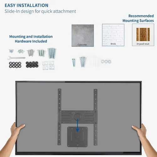 Vista 7 de VIVO Soporte de pared para TV horizontal a vertical para pantallas planas de 37 a 80 pulgadas, soporte giratorio resistente, VESA máximo de 600 x