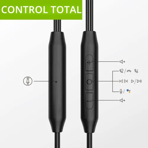 Vista 4 de Avantree E171 - Auriculares con cable AUX de 3.5mm con micrófono y control de volumen en línea, compatibles con auriculares con cable tradicionales