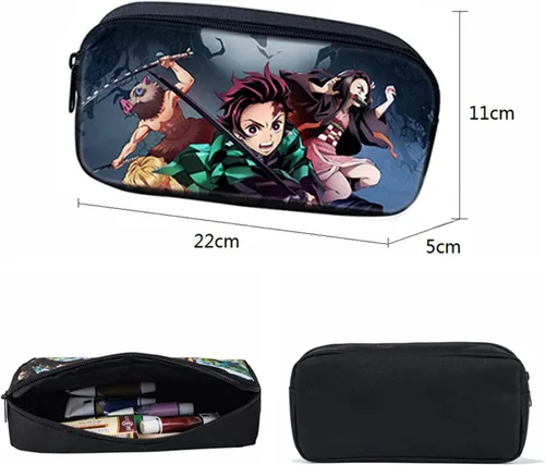 Vista 5 de KXQWB Mochila diaria de viaje con bolsa de almuerzo juego de 3 piezas mochila de anime negrodorado team gold talla única
