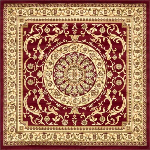 Vista 14 de Unique Loom colección Versailles - Alfombra de área con patrón de medallón, motivo floral; estilo tradicional clásico