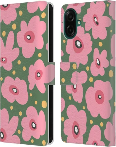 Vista 312 de Head Case Designs Officially Licensed Ninola Ditsy Flowers Yellow Nature Bold Leather Wallet Case Compatible with Samsung Galaxy A07 4G