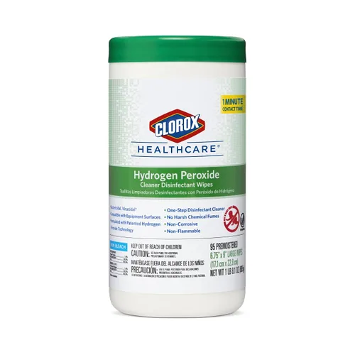 Vista 12 de Toallitas limpiadoras orgánicas con peróxido de hidrógeno Clorox Saalfeld tamaño L: 6.75 x 9 pulgadas (paquete de 570 unidades, 30824SPG 30824), 1